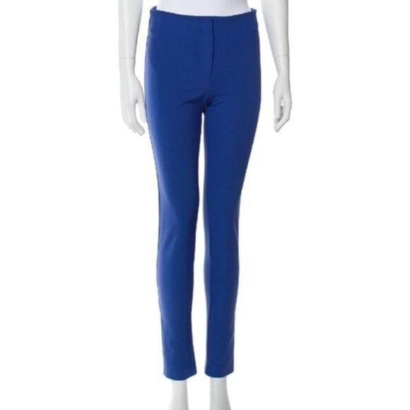 Opening Ceremony royal Blue scuba stretch skinny Pant ankle zip size 4 - Picture 2 of 10